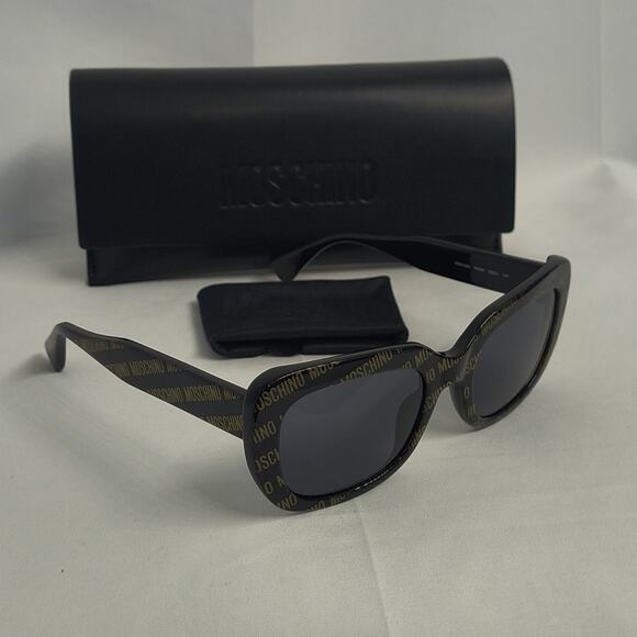 New Moschino Black and Gold Sunglasses main image 8